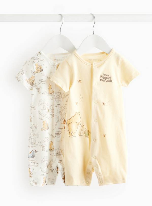 Winnie The Pooh Short Sleeve Romper 2 Pack 9-12 months